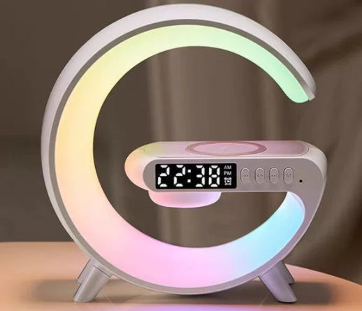 Lámpara LED Inteligente con Altavoz Bluetooth y Cargador Inalámbrico